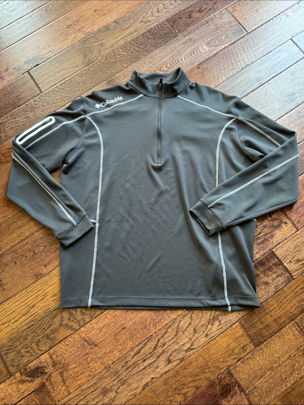 Columbia Charcoal Gray Quarter-Zip Performance Pullover